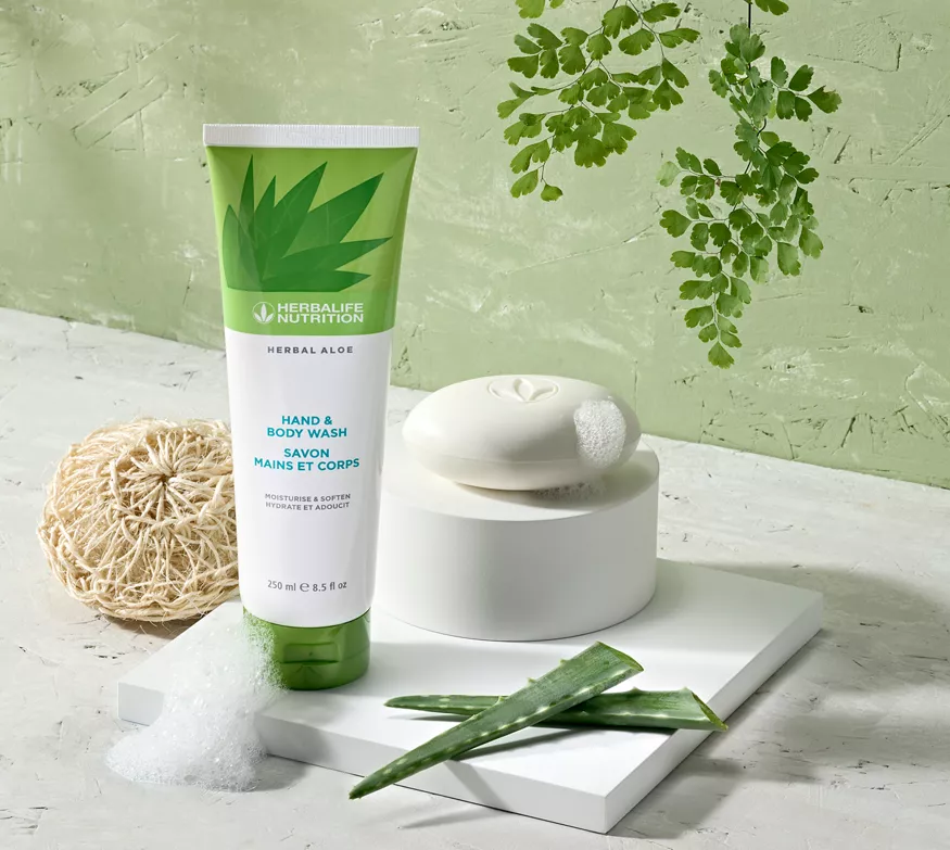  Herbal Aloe Besleyici El ve Vücut Şampuanı - Görsel 2
